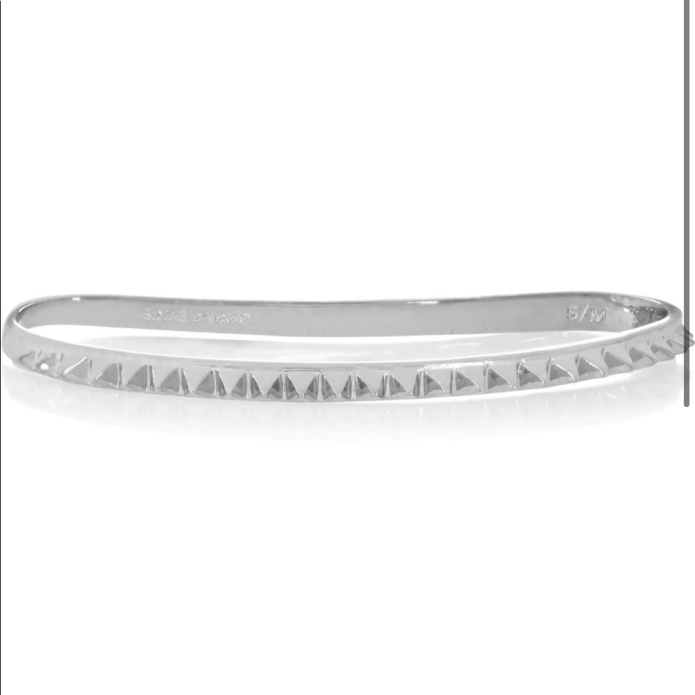 Eddie Borgo Silver-Plated Hand Cuff, Pyramid Studs